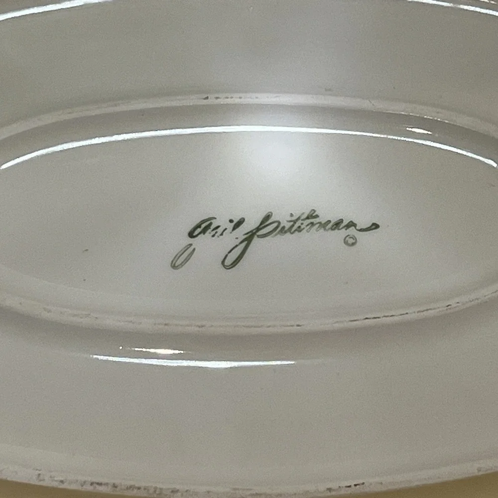 Southern Living Gail Pittman Handpainted Serving Platter Thanksgiving 14